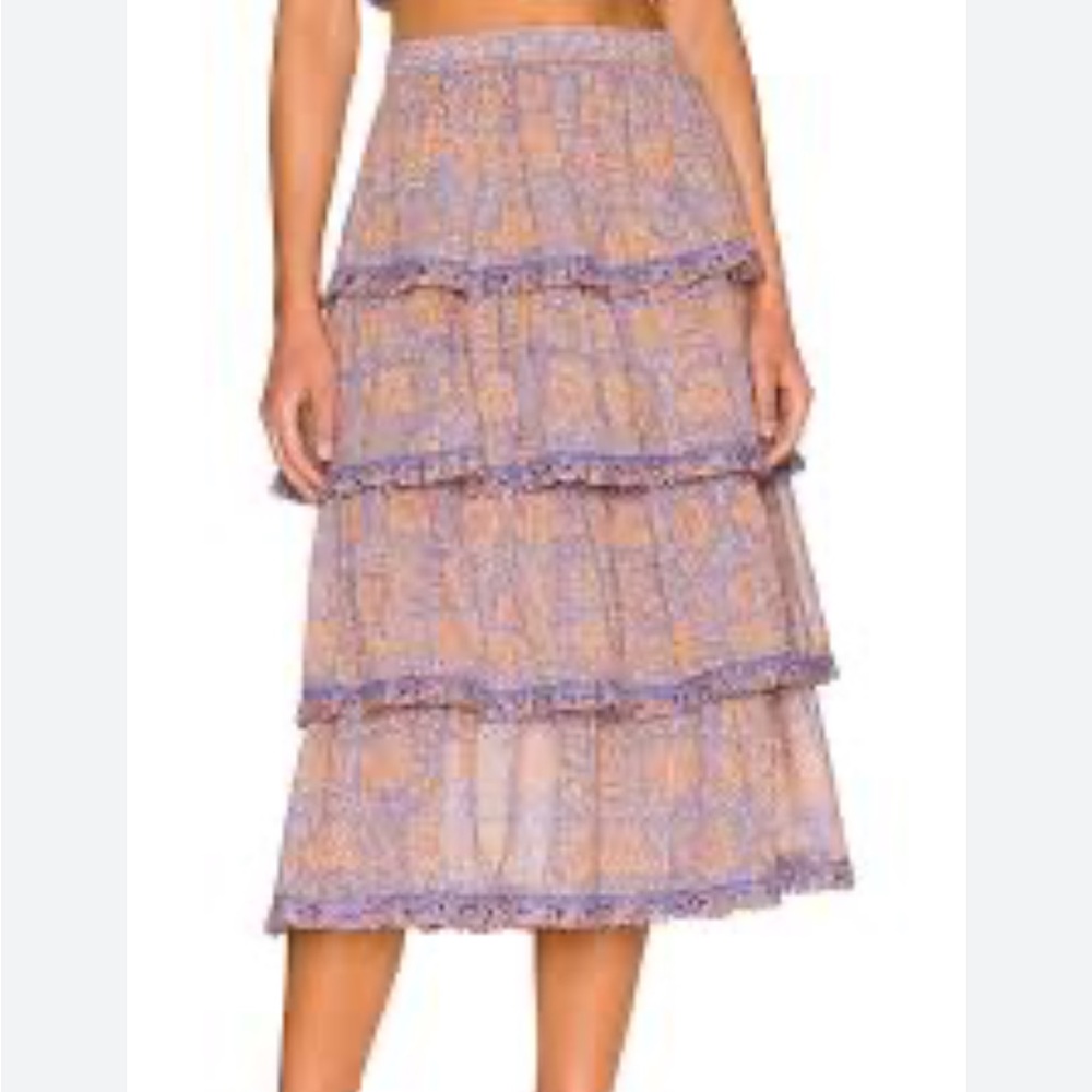Cleobella Cleobella Lana Midi Skirt /
Vine Block Print size large
